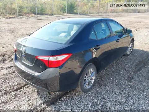 2014 Toyota Corolla Le Plus VIN 2T1BURHE3EC081493 фото 4