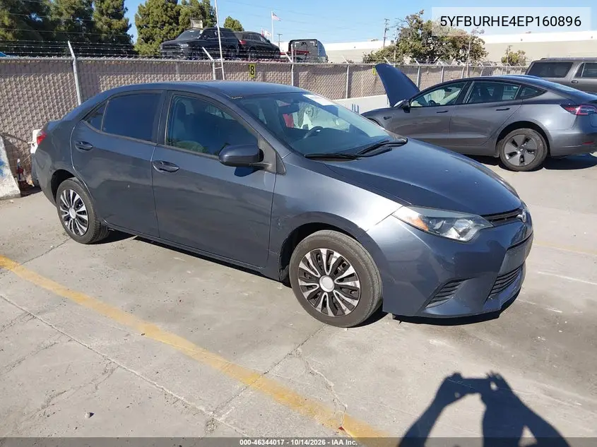 5YFBURHE4EP160896 — 2014 Toyota Corolla, фото 2 с аукциона IAAI 19.10.2026, Естественный износ