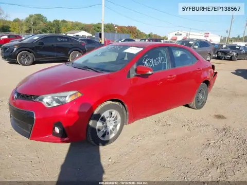 5YFBURHE7EP138567 — 2014 Toyota Corolla, фото 3 с аукциона IAAI, Задняя часть