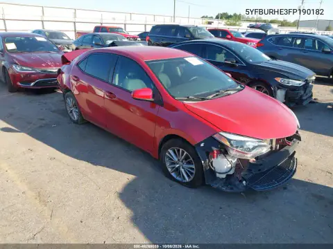 2015 Toyota Corolla Le Plus VIN 5YFBURHE3FP190182 фото 2