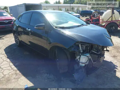 2015 Toyota Corolla S Plus VIN 2T1BURHE5FC305932 фото 2