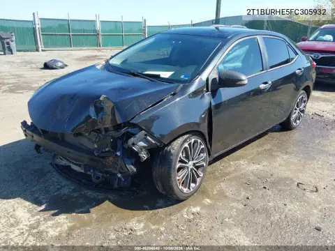 2015 Toyota Corolla S Plus VIN 2T1BURHE5FC305932 фото 3