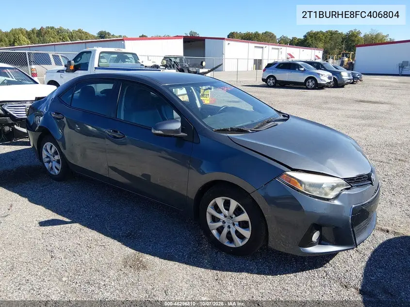 2015 Toyota Corolla S VIN 2T1BURHE8FC406804 фото 2