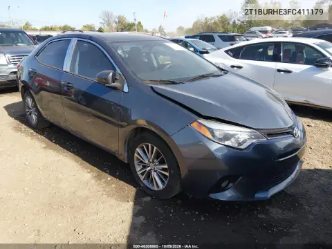 2015 Toyota Corolla Le Premium VIN 2T1BURHE3FC411179 фото 2