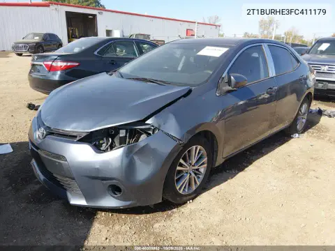 2015 Toyota Corolla Le Premium VIN 2T1BURHE3FC411179 фото 3