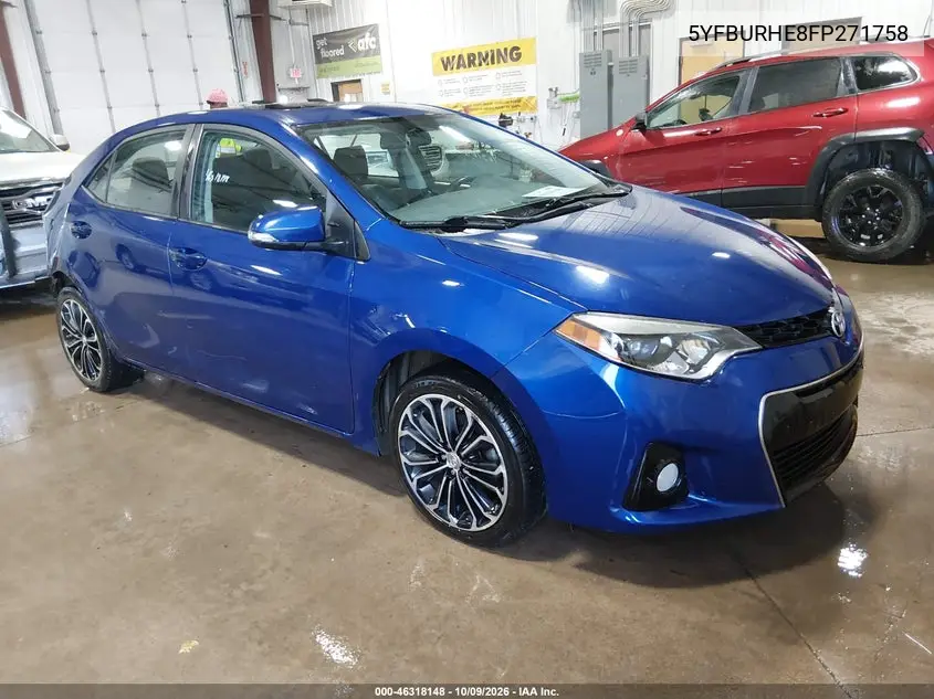 2015 Toyota Corolla S Plus VIN 5YFBURHE8FP271758 фото 2