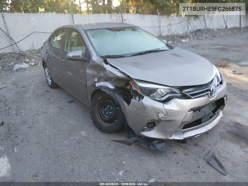 2015 Toyota Corolla Le VIN 2T1BURHE9FC266875 фото 1