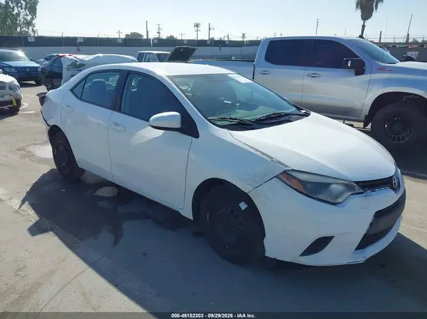 5YFBURHE3GP431613 — 2016 Toyota Corolla, Задняя часть (Rear), фото до ремонта