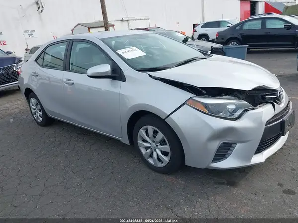 2T1BURHE5GC638827 — 2016 Toyota Corolla, Передняя часть (Front End), фото до ремонта