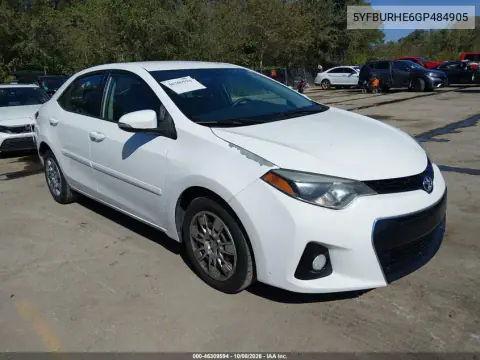 5YFBURHE6GP484905 — 2016 Toyota Corolla, Град, фото до ремонта