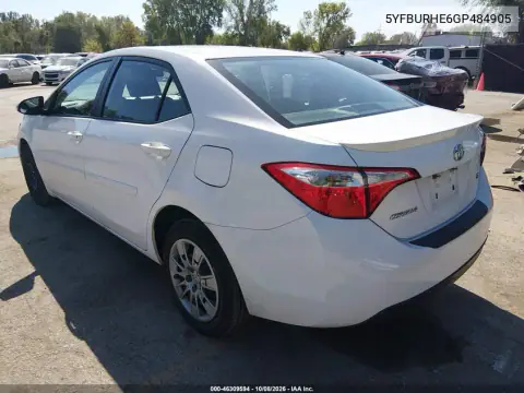 2016 Toyota Corolla S VIN 5YFBURHE6GP484905 фото 4