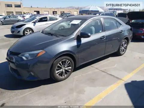5YFBURHE7GP434501 — 2016 Toyota Corolla, фото 3 с аукциона IAAI, Задняя часть