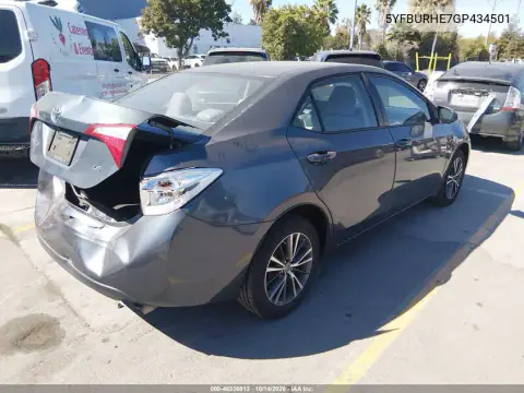 5YFBURHE7GP434501 — 2016 Toyota Corolla, фото 5 с аукциона IAAI, Задняя часть