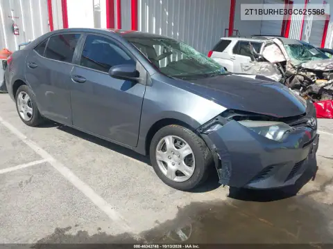2T1BURHE3GC625588 — 2016 Toyota Corolla, Левый бок, фото до ремонта