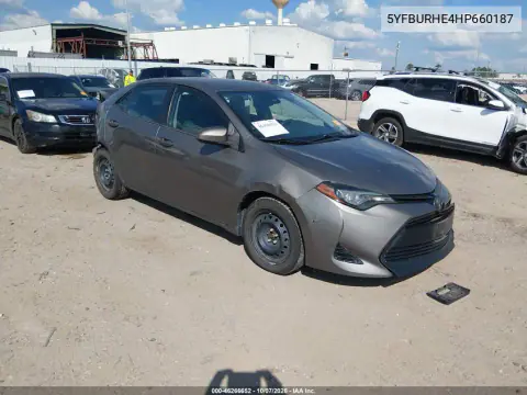 2017 Toyota Corolla Le VIN 5YFBURHE4HP660187 фото 2