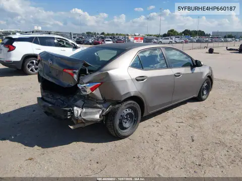 2017 Toyota Corolla Le VIN 5YFBURHE4HP660187 фото 5
