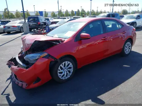 2017 Toyota Corolla Le VIN 2T1BURHE6HC926163 фото 3