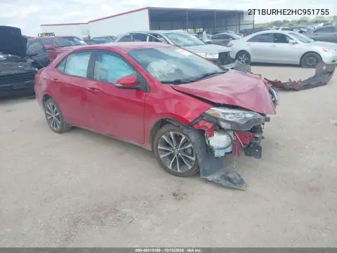 2T1BURHE2HC951755 — 2017 Toyota Corolla, Повреждения со всех сторон, фото до ремонта