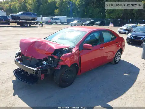 2T1BURHEXHC782102 — 2017 Toyota Corolla, фото 2 с аукциона IAAI, Передняя часть