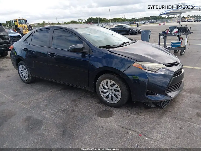 5YFBURHE4HP730304 — 2017 Toyota Corolla, фото 2 с аукциона IAAI, Левый бок