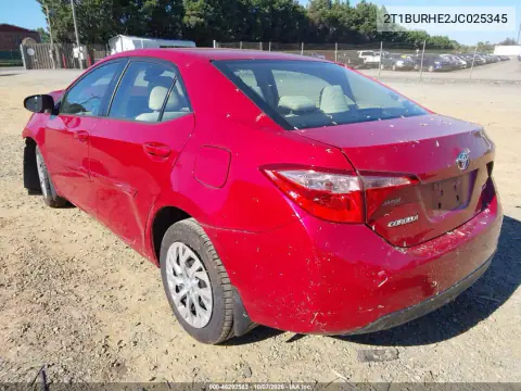 2018 Toyota Corolla Le VIN 2T1BURHE2JC025345 фото 3