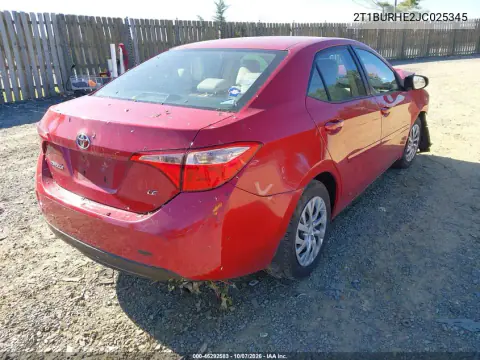 2018 Toyota Corolla Le VIN 2T1BURHE2JC025345 фото 4
