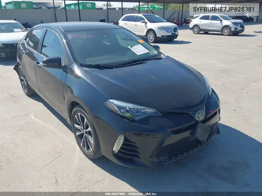 2018 Toyota Corolla Se VIN 5YFBURHE7JP825381 фото 2