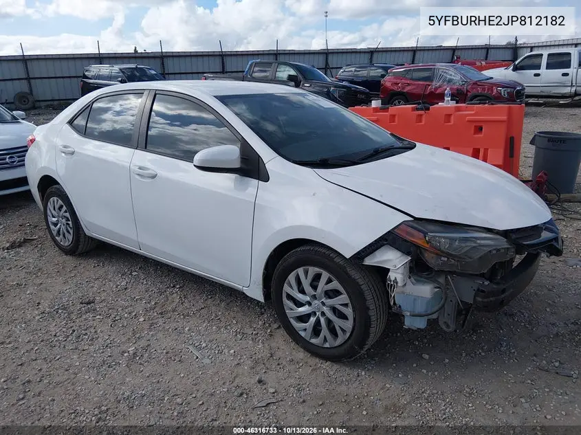 5YFBURHE2JP812182 — 2018 Toyota Corolla, фото 2 с аукциона IAAI, Передняя часть