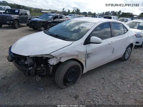 5YFBURHE2JP812182 — 2018 Toyota Corolla, фото 3 с аукциона IAAI, Передняя часть