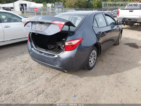 2019 Toyota Corolla Le VIN 2T1BURHE4KC138750 фото 5