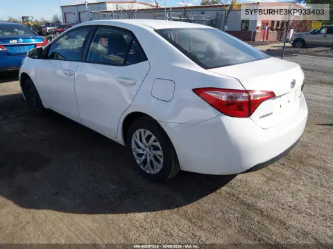2019 Toyota Corolla Le VIN 5YFBURHE3KP933403 фото 4