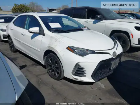 2019 Toyota Corolla Se VIN 5YFBURHE4KP918845 фото 1