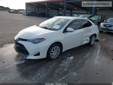 2019 Toyota Corolla Le VIN 5YFBURHE3KP866057 фото 3