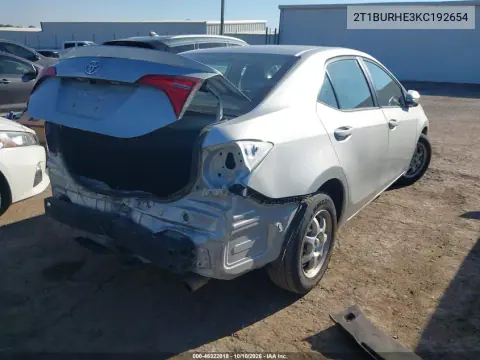 2019 Toyota Corolla Se VIN 2T1BURHE3KC192654 фото 5