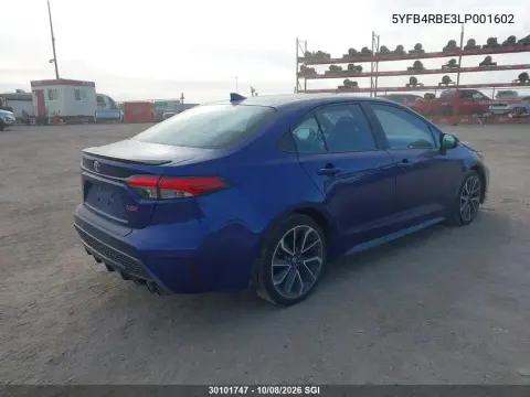 2020 Toyota Corolla Se/Xse VIN 5YFB4RBE3LP001602 фото 5