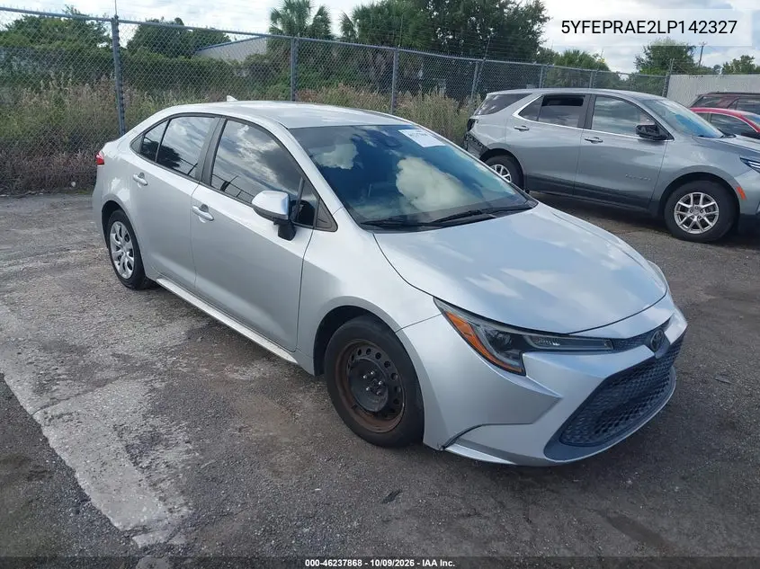 2020 Toyota Corolla Le VIN 5YFEPRAE2LP142327 фото 1