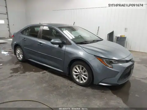 5YFHPRAE1LP091674 — 2020 Toyota Corolla, Левая сторона, фото до ремонта