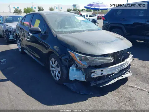 2020 Toyota Corolla Le VIN 5YFEPRAEXLP017012 фото 2
