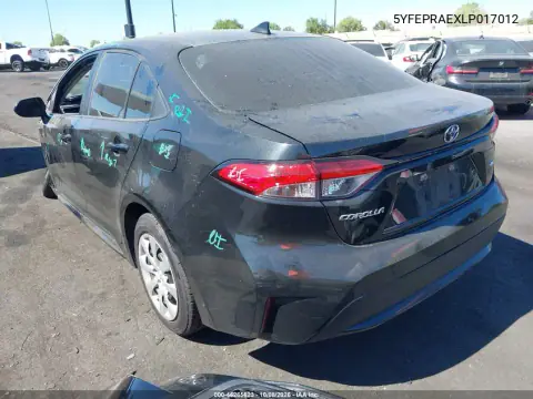 2020 Toyota Corolla Le VIN 5YFEPRAEXLP017012 фото 4