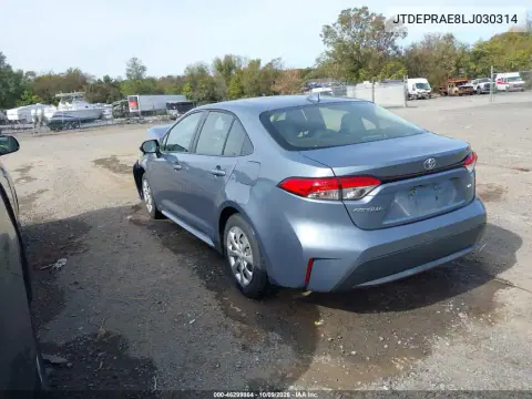 2020 Toyota Corolla Le VIN JTDEPRAE8LJ030314 фото 3