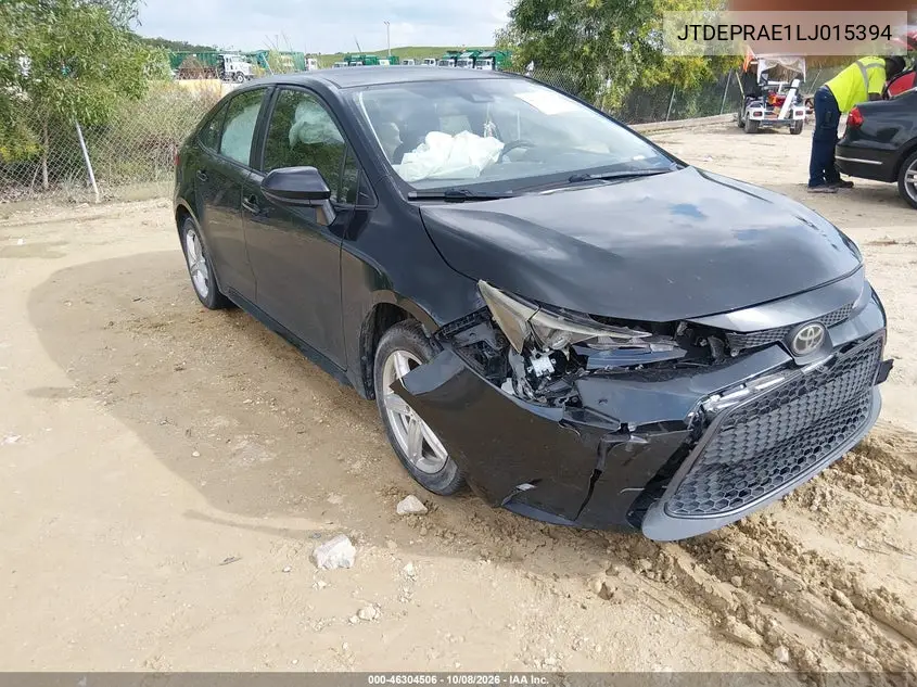 2020 Toyota Corolla Le VIN JTDEPRAE1LJ015394 фото 2