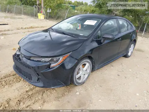 2020 Toyota Corolla Le VIN JTDEPRAE1LJ015394 фото 3