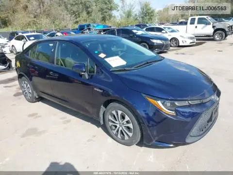 JTDEBRBE1LJ006563 — 2020 Toyota Corolla, Сзади, фото до ремонта