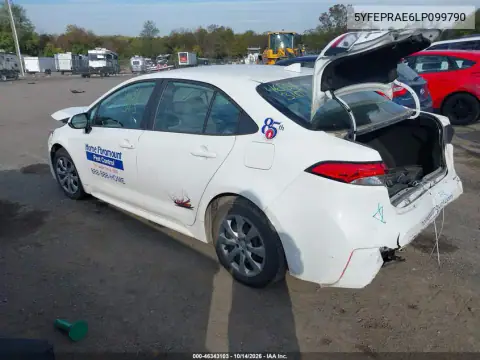5YFEPRAE6LP099790 — 2020 Toyota Corolla, фото 3 с аукциона IAAI, Естественный износ