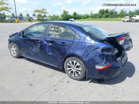 2021 Toyota Corolla Hybrid VIN JTDBBMBE6MJ032454 фото 3