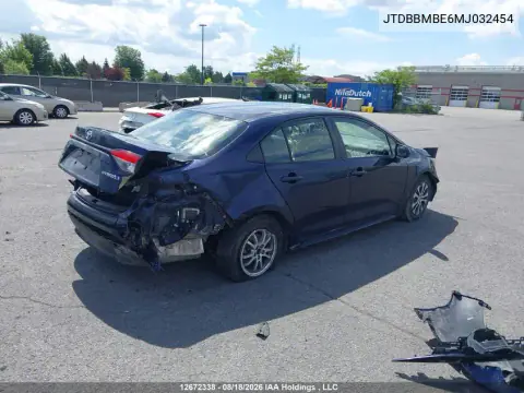 2021 Toyota Corolla Hybrid VIN JTDBBMBE6MJ032454 фото 4