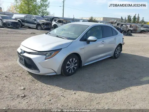 2021 Toyota Corolla Hybrid VIN JTDBAMDE0MJ032496 фото 3