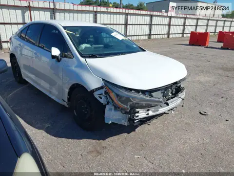 5YFEPMAE5MP248534 — 2021 Toyota Corolla, Неизвестные повреждения, фото до ремонта