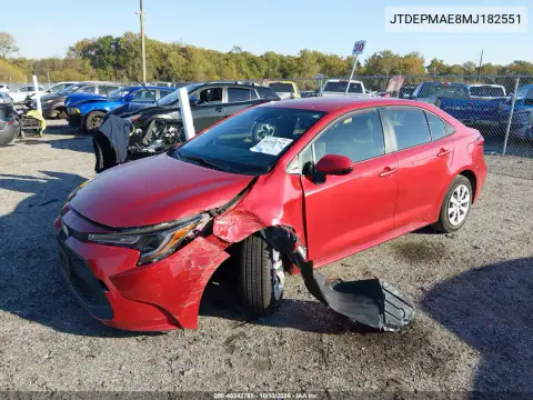 2021 Toyota Corolla Le VIN JTDEPMAE8MJ182551 фото 3