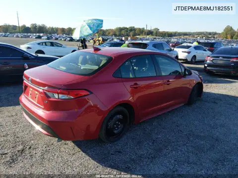2021 Toyota Corolla Le VIN JTDEPMAE8MJ182551 фото 5